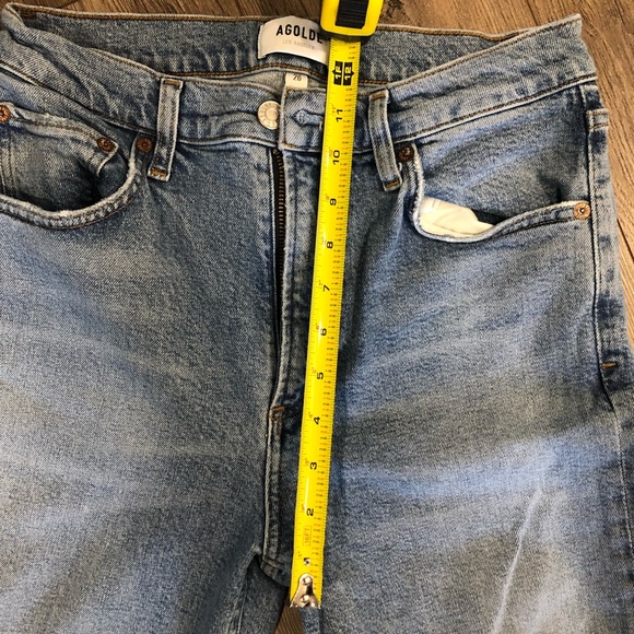 Agolde High Rise Straight Leg Jeans - Picture 2 of 6